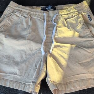 Casual Tan Men's Shorts with Drawstring